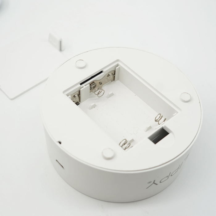 Lampa LED decorativa, , 3D, Ursulet, cu telecomanda, doua moduri de alimentare USB si baterii, 20 cm inaltime, din material acril si lumina multicolora, alb [9]