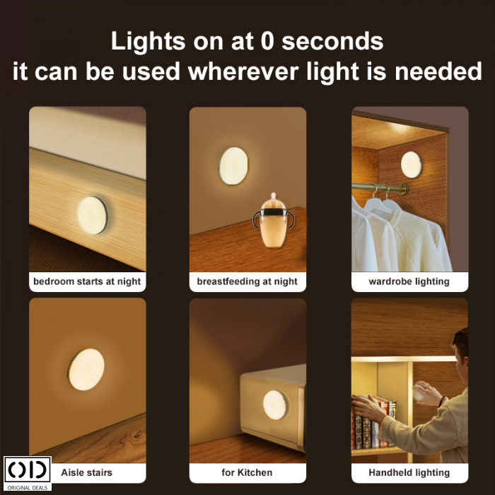 Lampa LED Inteligenta cu Senzor de Lumina, Wireless, Premium, Alb, Original Deals [10]