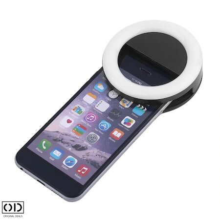 Selfie Ring Lampa cu Lumina LED pentru Foto Video sau LiveI luminare LED Telefon Lumina Selfie Lumina LED pentru Telefon Lumina pentru Vlog Lumina LED pentru Video Vlog Iluminare LED Vlog [4]