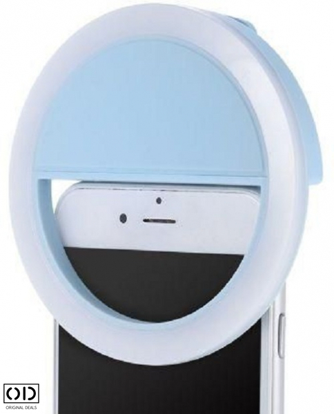 Lampa LED Selfie Ring Light Portabila cu Baterie Lithium, 3 Intensitati – Original Deals [3]