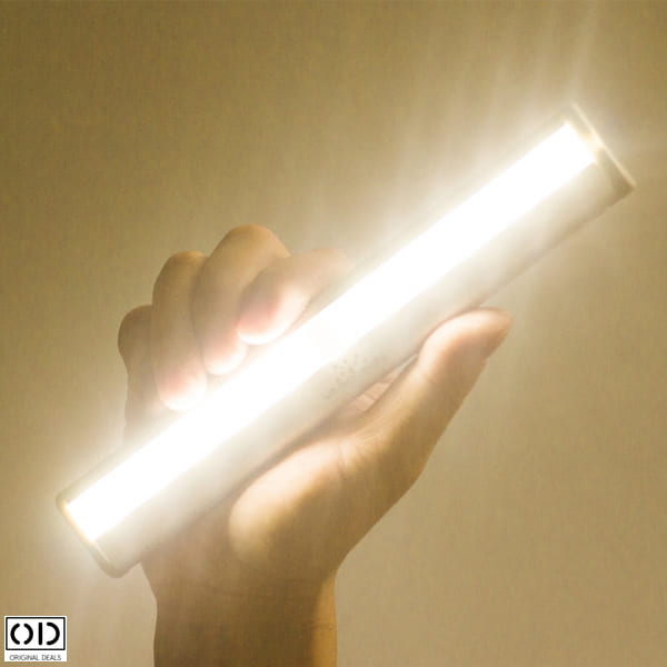 Lampa de Veghe LED Inteligenta cu Senzor De Miscare Wireless Portabil cu Prindere Magnetica si Acumulator Lithium cu incarcare USB - Lumina Calda 15 cm [18]