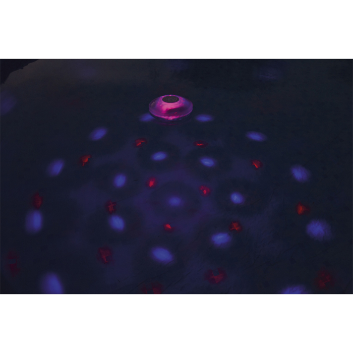 Lampa plutitoare cu LED pentru piscina Bestway FloatBright, 4 culori, 7 moduri, functionare cu 3 baterii AA [8]