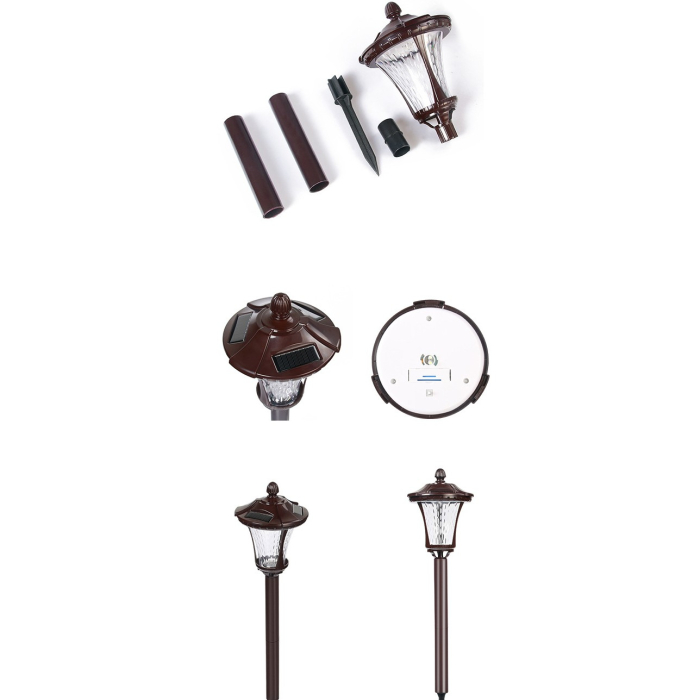 Lampa solara cu prindere in pamant, , inaltime 65 cm, Alb Rece [3]