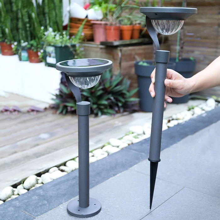 Lampa solara LED cu 2 moduri de fixare, IP65, material ABS, baterie 4.5 V, 200 mah, 450 Lumeni, 42.5 x 15 cm, alb cald, [10]