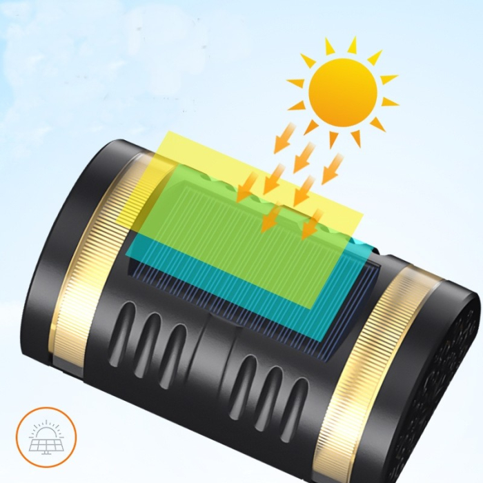 Lampa solara LED decorativa cu lumina bidirectionala , IP65, 1.2V, 600mah, 15.1 x 9 x 6 cm, material ABS, multicolor [2]