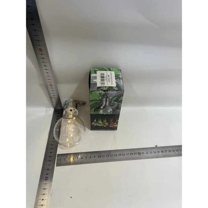 Lampa Solara LED Decorativa sub forma de Bulb, pentru exterior, suspendata, IP65, Ultron Transparent, lumina calda,  [11]