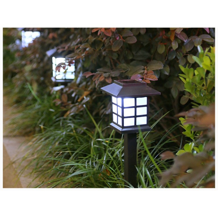 Lampa solara Led pentru gradina, Tip felinar, , Alb rece [5]