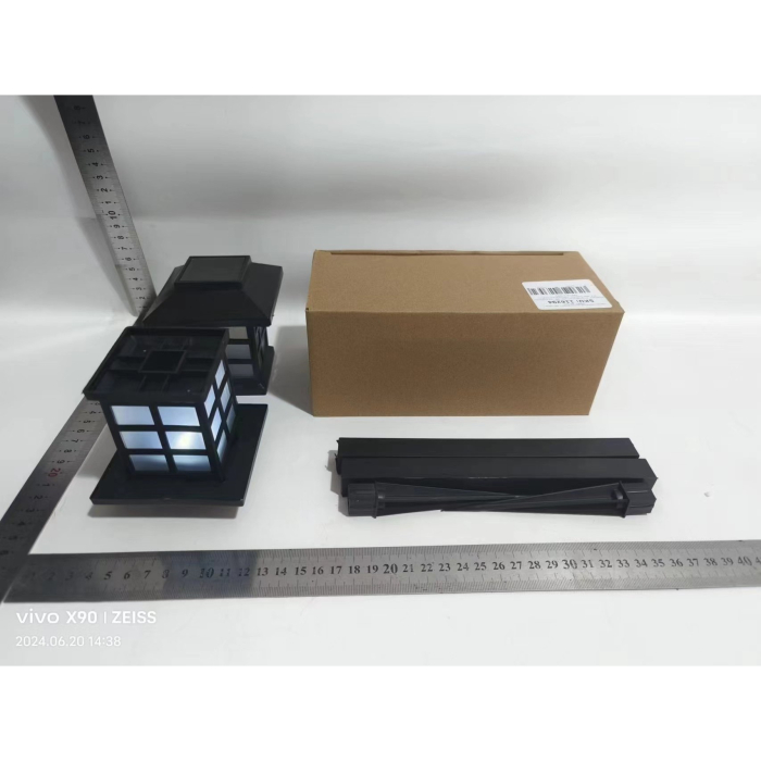 Lampa solara Led pentru gradina, Tip felinar, , Alb rece [7]