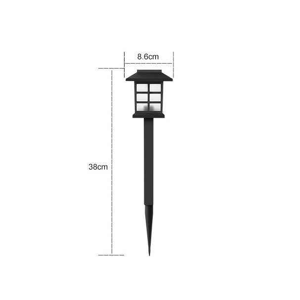 Lampa solara Led pentru gradina, Tip felinar, , Rosu [4]