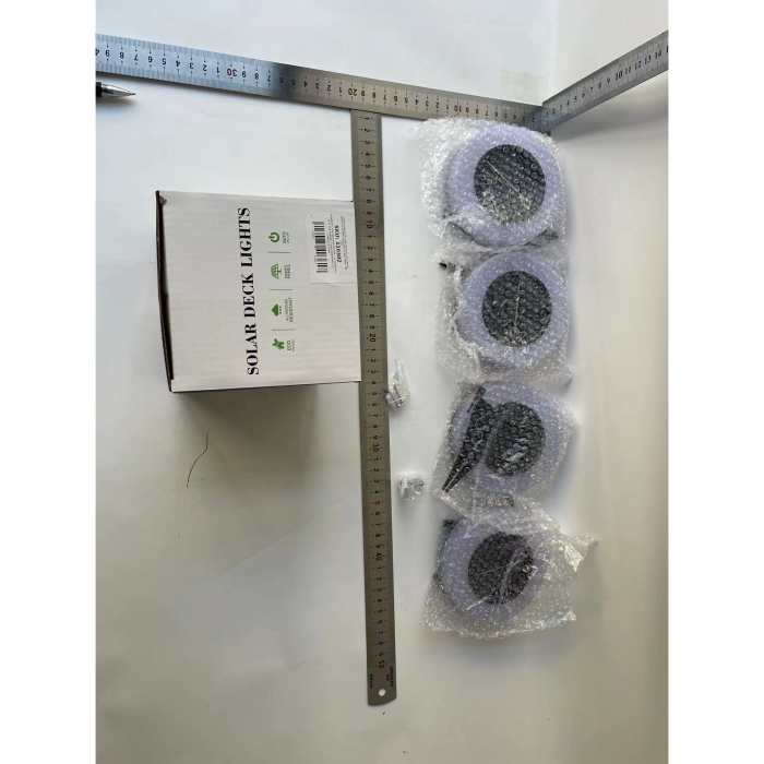 Lampa solara LED, sub forma de cerc, pentru gazon sau gradina, Rezistenta la apa, , Alb cald [7]