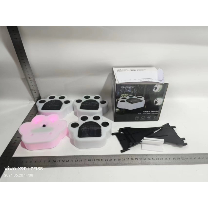 Lampa solara LED, Tip laba de urs, pentru gazon sau gradina, Rezistenta la apa, , Multicolor [6]