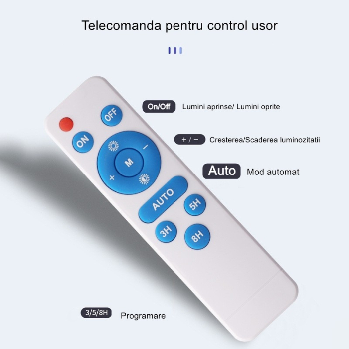 Lampa solara stradala , pentru curte sau strada, finisaj lucios, rezistent la apa, montare prin fixare, senzor lumina, baterie de litiu, IP65, lumina rece, putere 200W, autonomie 10 ore, 49 x 21 x 6.5 cm, negru [10]
