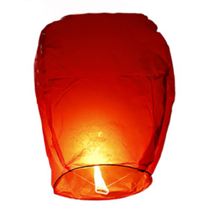 Lampion zburator, , hartie biodegradabila, Rosu [2]