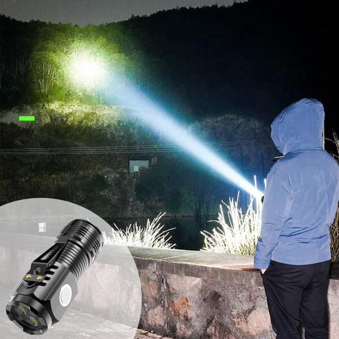 Lanterna LED ORIGINAL DEALS 5W, 500 lm, USB, magnet, IPX4, 5 moduri, negru [6]
