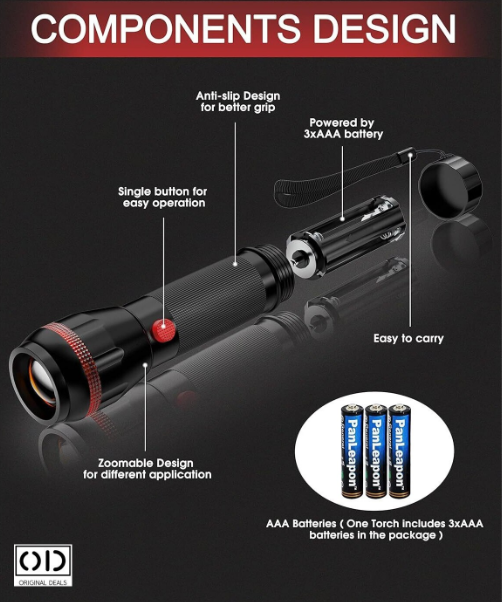 lanterna LED lanterna de mana lanterna compacta lanterna cu 2 moduri iluminare lanterna neagra lanterna portabila lanterna pentru drumetii lanterna de buzunar lanterna rezistenta lanterna cu baterii  lanterna LED cu 2 moduri de iluminare lanterna de mana portabila pentru uz casnic si outdoor lanterna compacta 12x3 cm pentru urgenta si camping lanterna neagra cu lumina puternica si mod economic lanterna LED eficienta pentru masina sau casa lanterna pentru drumetii si activitati in aer liber lanterna de mana ORIGINAL DEALS cu design rezistent [7]