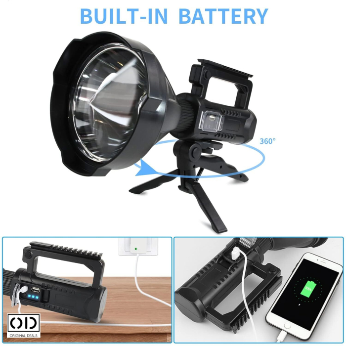 Lanterna Puternica Reincarcabila cu 4 Moduri si Functie PowerBank ORIGINAL DEALS [21]