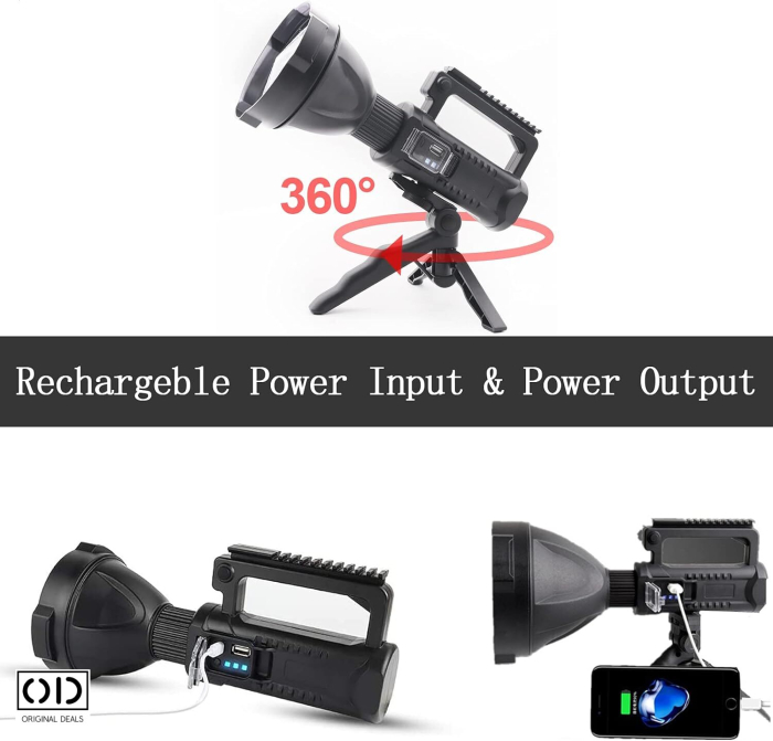 Lanterna Puternica Reincarcabila cu 4 Moduri si Functie PowerBank ORIGINAL DEALS [4]