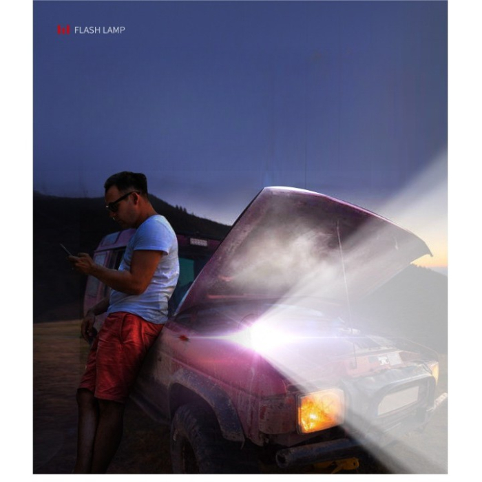 Lanterna LED de Montat pe Cap, , cu Raza Lunga de Zoom, Reincarcabila USB, Far Telescopic, Rezistent la Apa, Reglabil, pentru Pescuit in Aer Liber, Camping, Lumina Puternica, Lanterna, 10.5x8x6.5 cm, Gri [6]