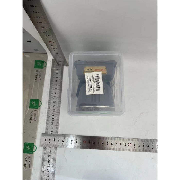 Lanterna LED de Montat pe Cap, , cu Raza Lunga de Zoom, Reincarcabila USB, Far Telescopic, Rezistent la Apa, Reglabil, pentru Pescuit in Aer Liber, Camping, Lumina Puternica, Lanterna, 8.6x7.5x6.5cm, Gri [2]