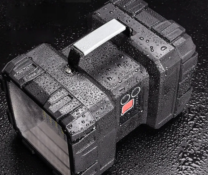 Lanterna multifunctionala, reincarcabila, power bank, 800lm, 7 moduri de luminare la 2 capete, negru [10]