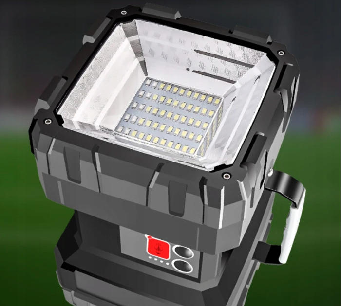 Lanterna multifunctionala, reincarcabila, power bank, 800lm, 7 moduri de luminare la 2 capete, negru [4]