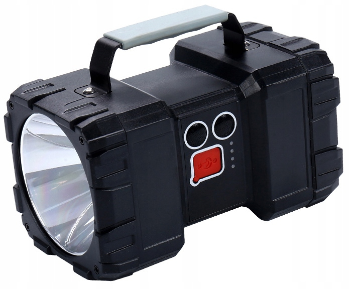 Lanterna multifunctionala, reincarcabila, power bank, 800lm, 7 moduri de luminare la 2 capete, negru [2]