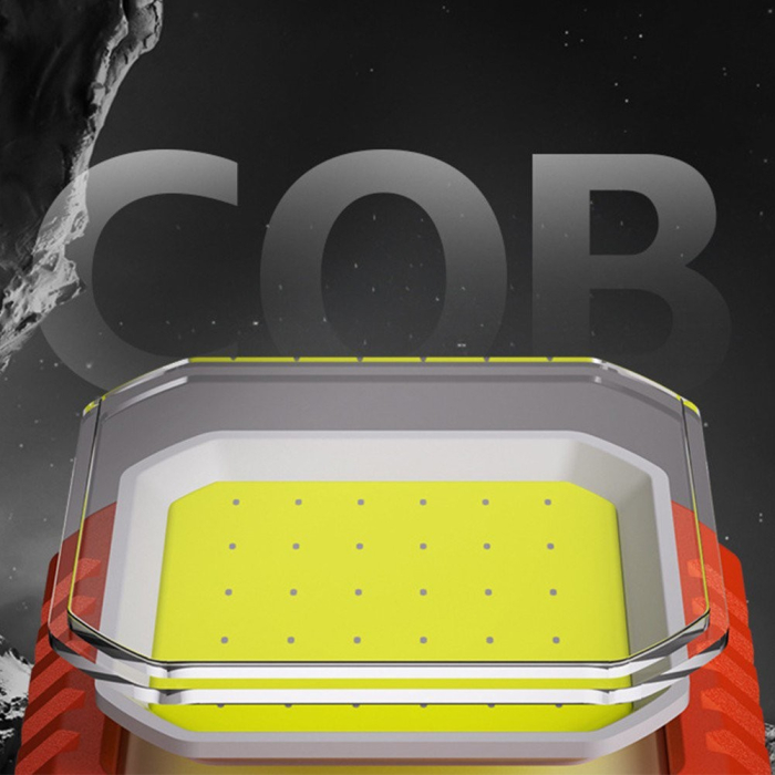 Lanterna Tip Breloc, , 5 Moduri de Luminat, Incarcare USB Tip C, 5W, Impermeabila IPX5, 500 lm, COB, Portocaliu [4]