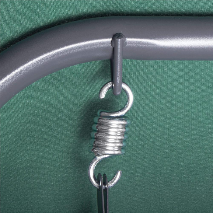 Leagan Balansoar Sersimo Luna cu Pernite pentru Terasa sau Gradina, 3 locuri, 220kg, verde [20]