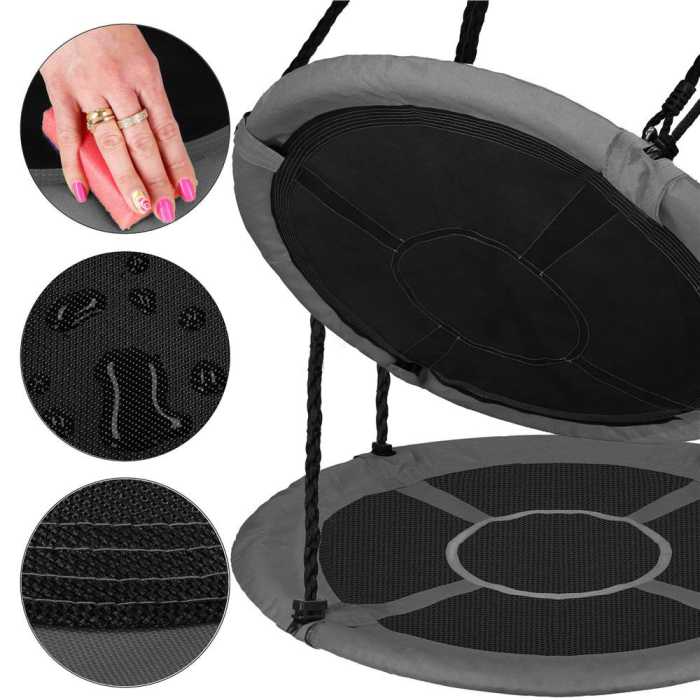 Leagan tip cuib 110cm, inaltime reglabila, 150 kg, Gri [24]