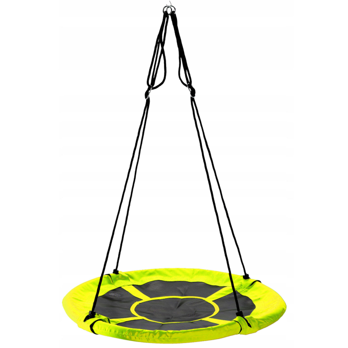 Leagan tip cuib Sersimo G-Line, 100cm, inaltime reglabila, 150 kg, Galben Negru [1]