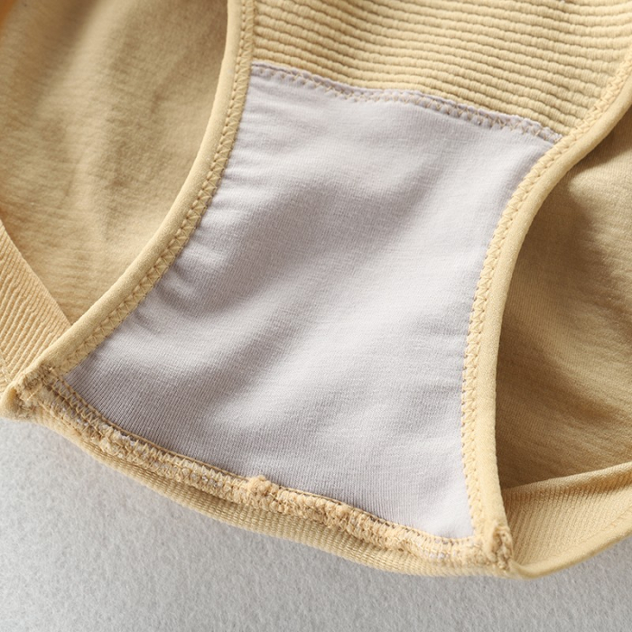 Lenjerie Modelatoare Postpartum, , cu Talie Inalta, Control al Burții, Compresie Mare, Insertii din Silicon pentru Sustinere, Nude, M/L [8]