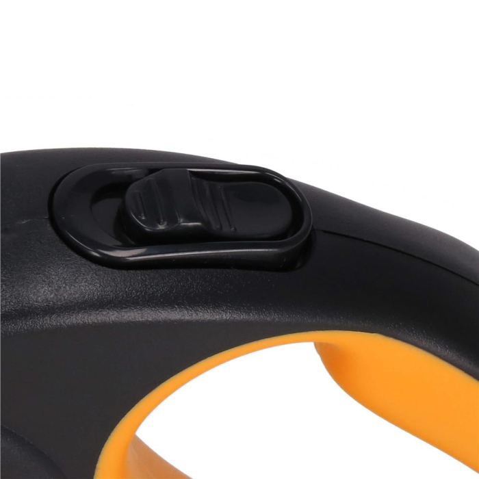 Lesa automata retractabila, pentru rase mari pana la 50kg, 500 cm, negru portocaliu [6]