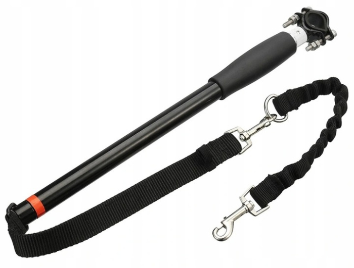 Lesa hands-free de caini pentru bicicleta, Sersimo, Negru [8]