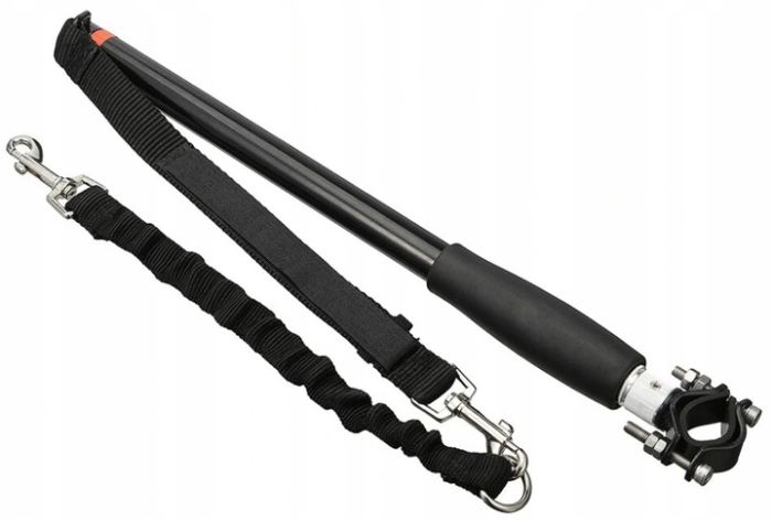 Lesa hands-free de caini pentru bicicleta, Sersimo, Negru [7]