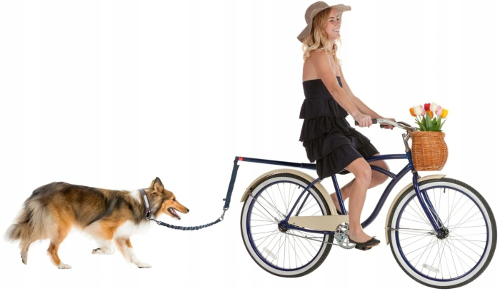 Lesa hands-free de caini pentru bicicleta, Sersimo, Negru [13]