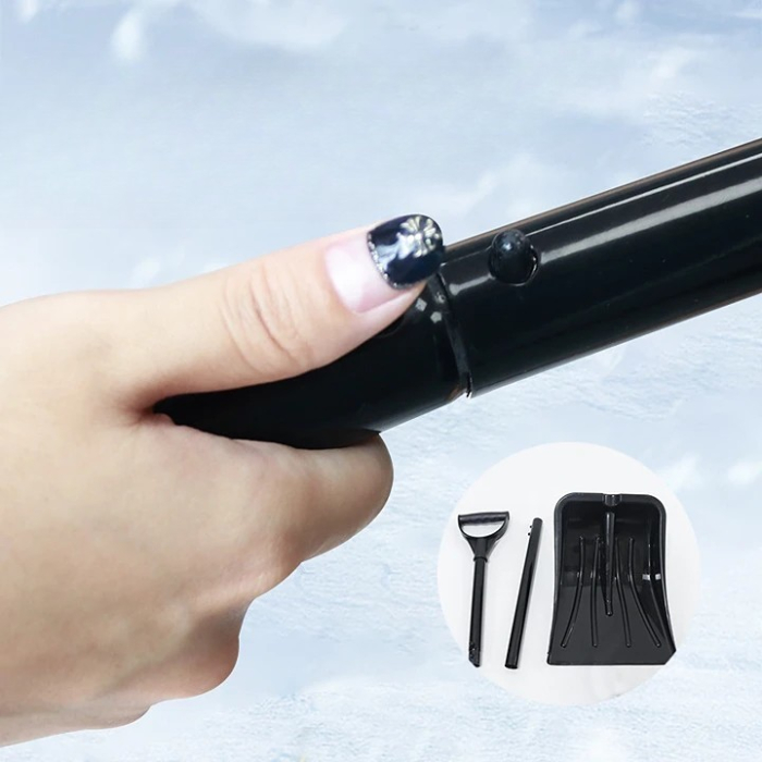 Lopata de Iarna, , pentru Deszapezire, din ABS si Aliaj de Aluminiu, Maner Detasabil, 96 x 25 x 54 cm, Negru [4]