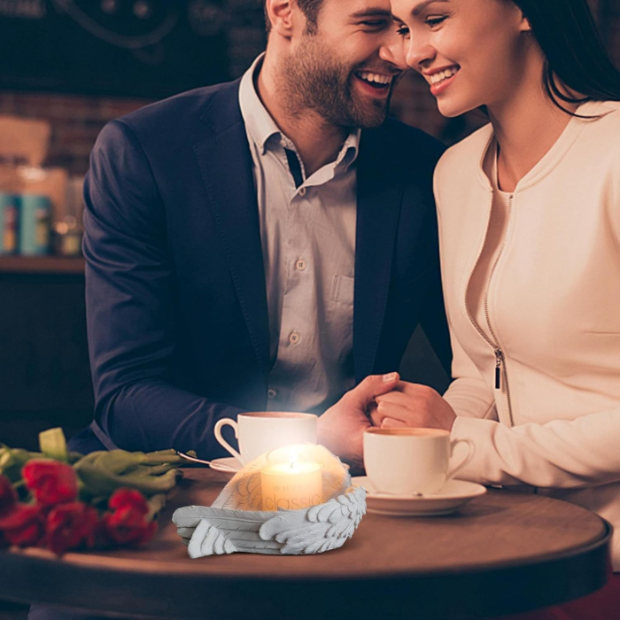 Lumanare Decorativa, , din Parafina, Cilindrica, Fara Fum si Fara Parfum, 5 x 10 cm, 190 g, Ardere 24h, Ivory Alb [4]