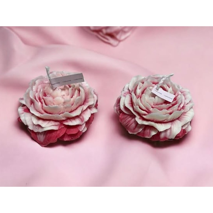 Lumanare Parfumata, , Model Trandafir, Ardere 10h, 70 g, 7.5 x 3.5 cm, Parfum de Trandafir, Rosu [2]