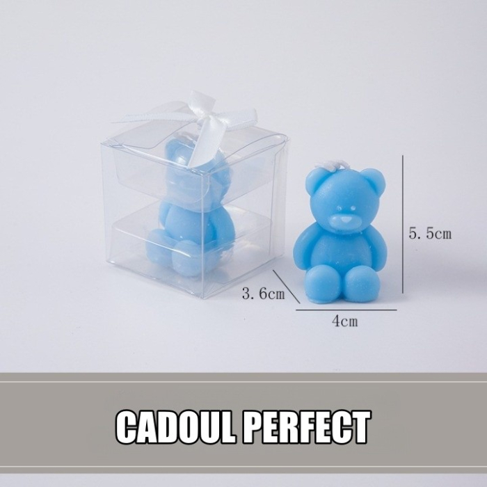 Lumanare Parfumata, , Model Ursulet, Albastra, 5.5x3.6x4 cm [2]