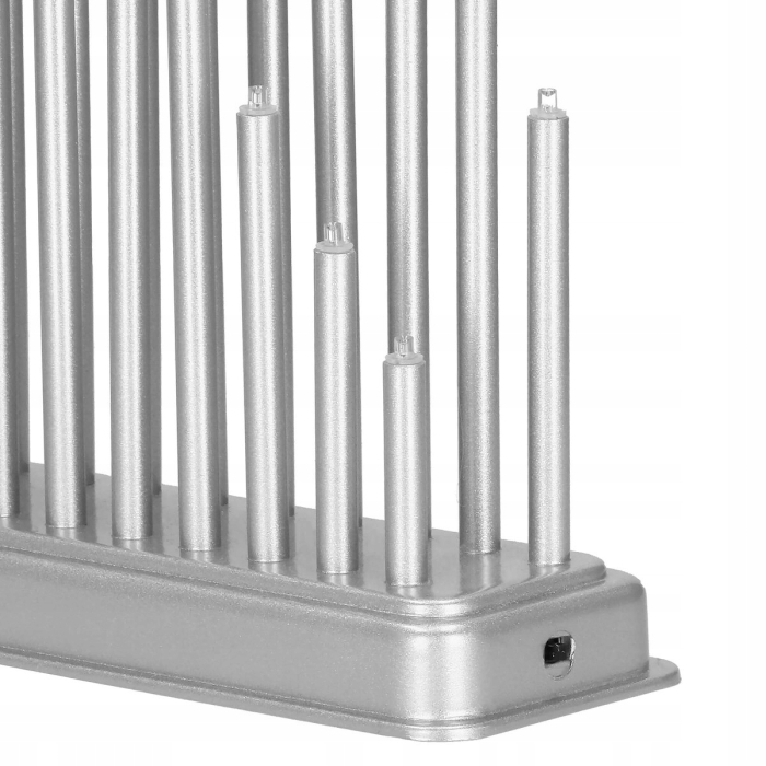 Lumanari decorative de Craciun, 33 becuri tip LED, culoare argintiu [10]