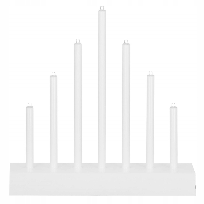 Lumanari decorative de Craciun, 7 becuri tip LED, culoare argintiu [10]