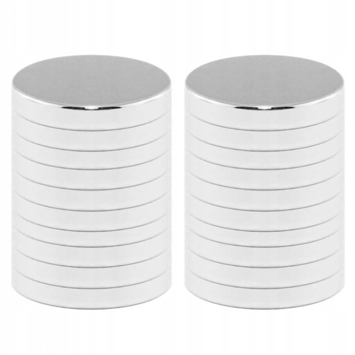 Magneti mici pentru tabla magnetica flipchart, 20 bucati, 8mm, argintiu [1]