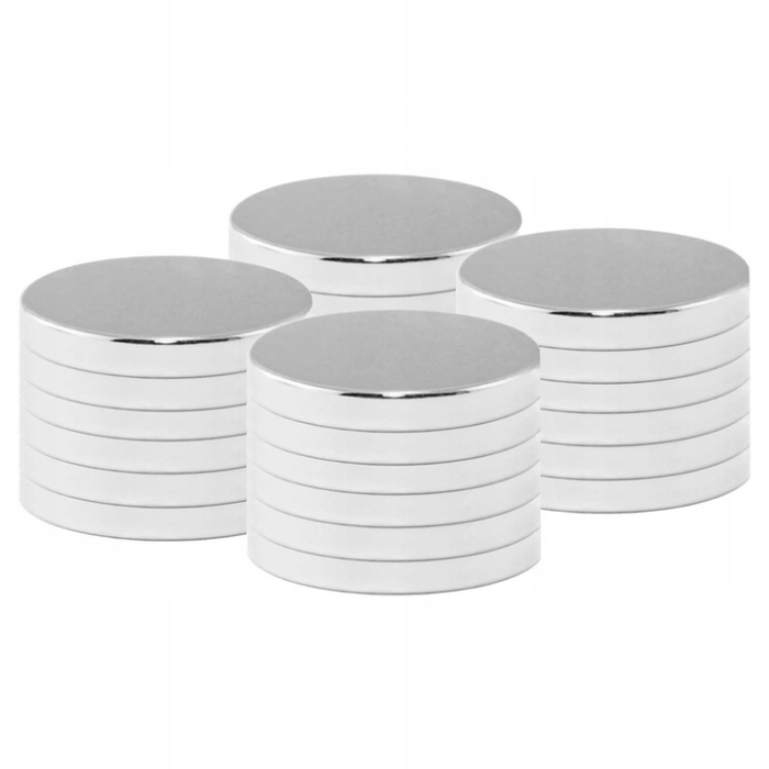 Magneti mici pentru tabla magnetica flipchart, 20 bucati, 8mm, argintiu [3]
