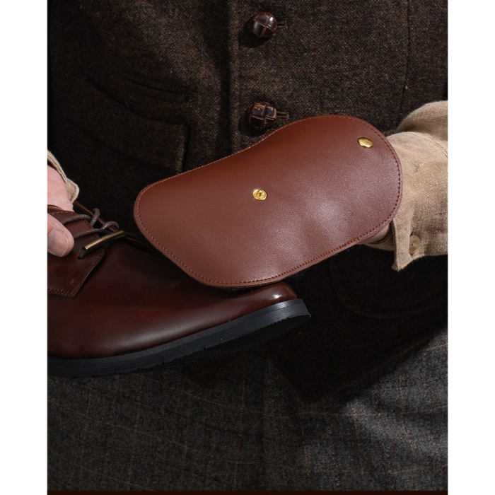 Manusa de Lustruit Pantofii, , din PVC, 18.2 x 12 x 10.8 cm, Imitatie de Lana, Maro [3]