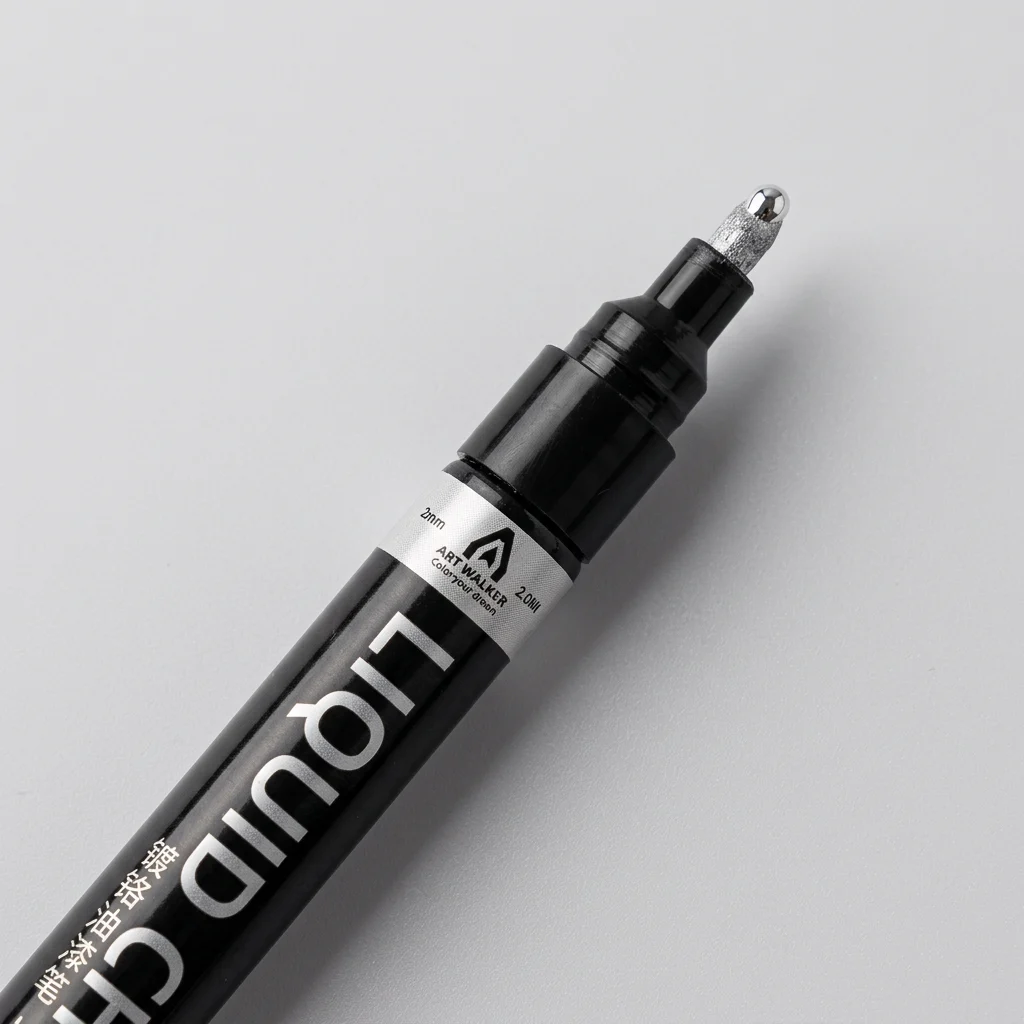 Marker Vopsea Chrome cu Efect Metalic Permanent, Varf Rotund 2mm, Uscare 12H, ORIGINAL DEALS [10]