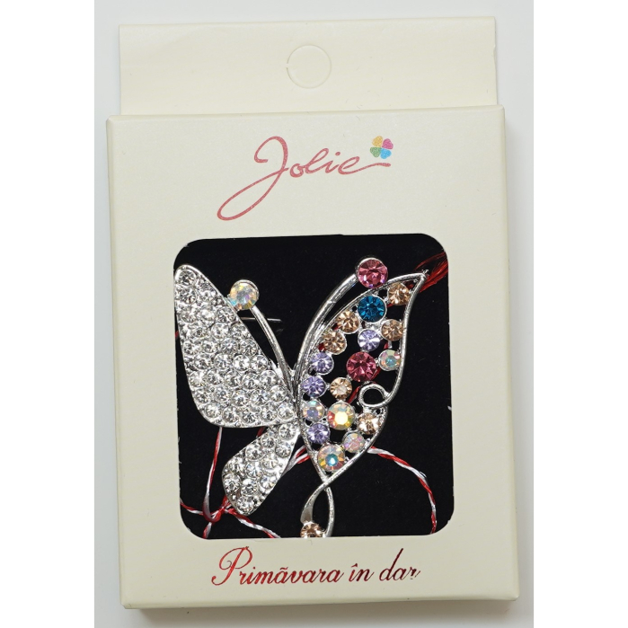 Martisor Brosa Medie, Multicolora, Dimensiune Brosa Aprox 5 cm, Material Metal, Model 15 [1]