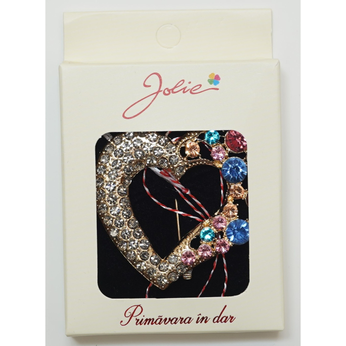 Martisor Brosa Medie, Multicolora, Dimensiune Brosa Aprox 5 cm, Material Metal, Model 9 [1]