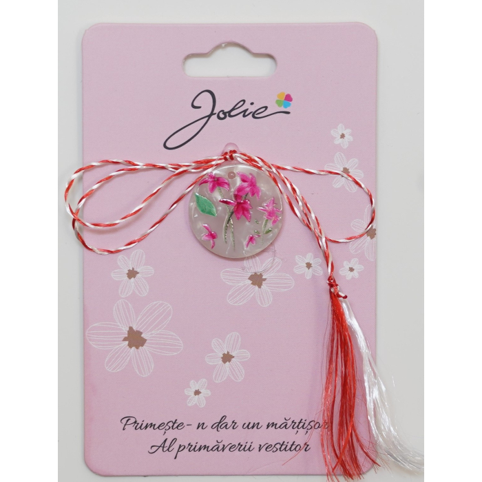 Martisor din Acril, Dimensiune Pandantiv Aprox 2 cm, Multicolor, Model 6 [1]