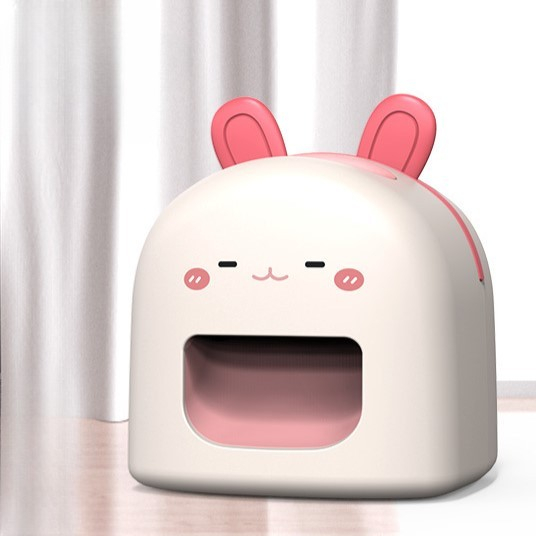 Mașină de Decojit Semințe, , Mini Deschizător, Model Iepuras, Incarcare USB, 9.7x10x8.6 cm, Alb [3]