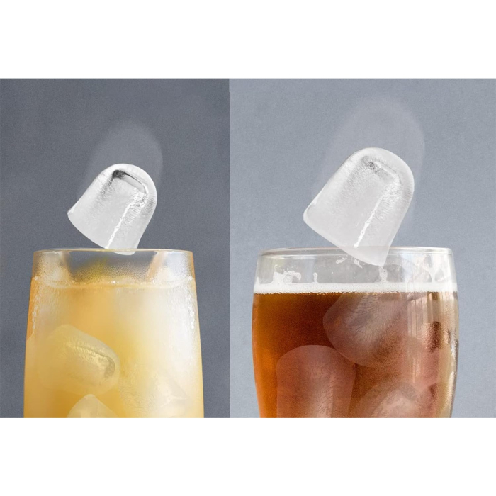 Masina de Facut Gheata, , din ABS, 12 kg/24h, Capacitate 500 g, 2 Marimi, Portabil, 39 x 23 x 28 cm, Automata, Alb [2]